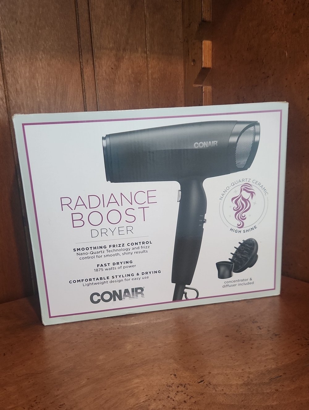 Conair Radiance Boost Hair Dryer - Black